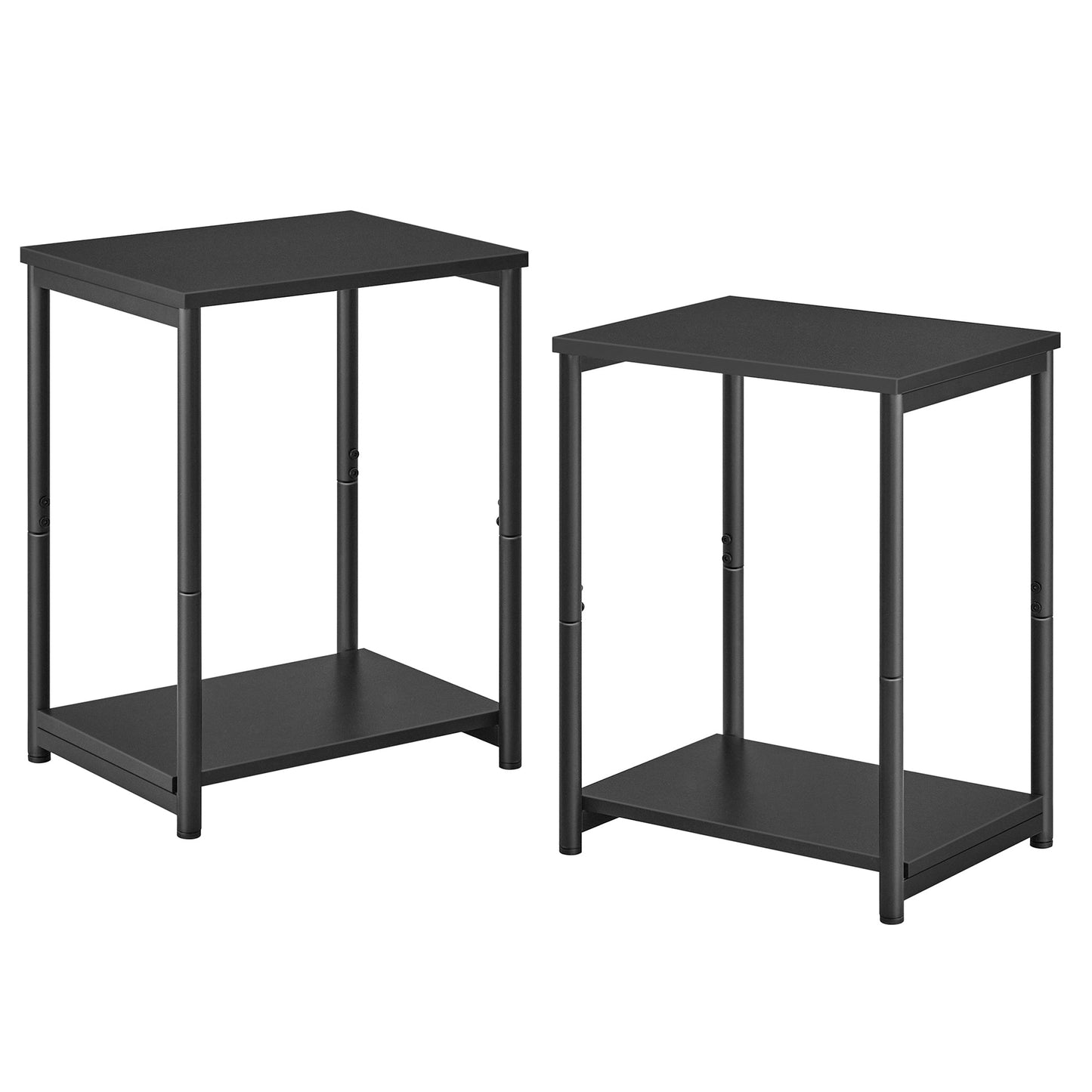 VASAGLE Bed Side Tables End Table (Black)