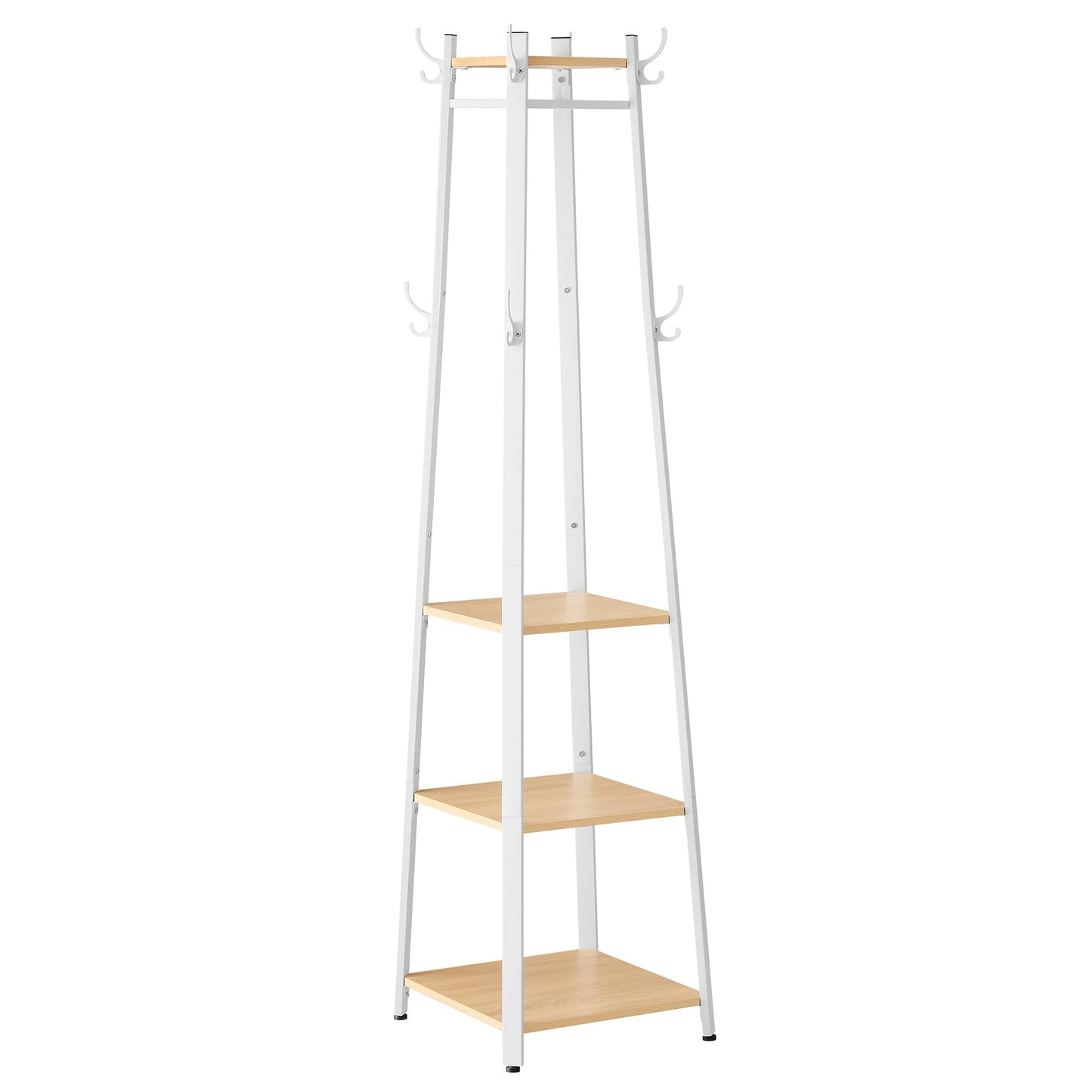 VASAGLE Industrial Coat Rack Stand - Oak