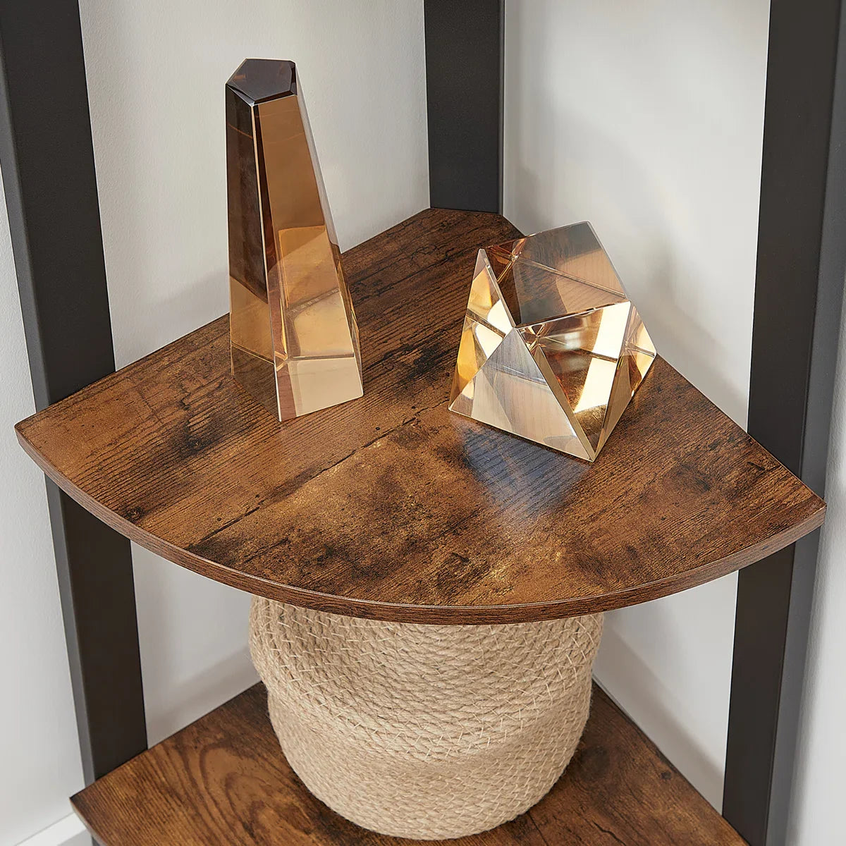 VASAGLE Corner Shelf 4-Tier Storage Rack