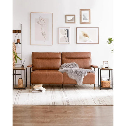 VASAGLE Bed Side Tables End Table (Rustic Brown)