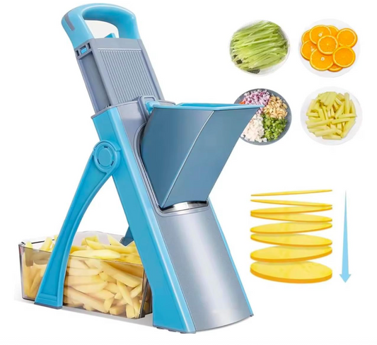 Vegetable Slicer, Multifunctional Veg Chopper with 4 Cutter Modes