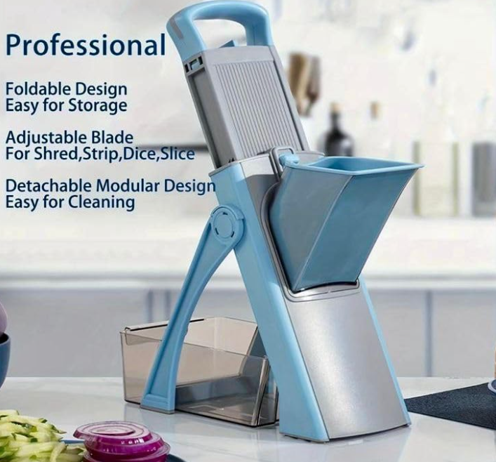 Vegetable Slicer, Multifunctional Veg Chopper with 4 Cutter Modes