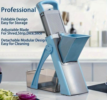 Vegetable Slicer, Multifunctional Veg Chopper with 4 Cutter Modes