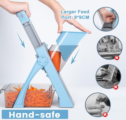 Vegetable Slicer, Multifunctional Veg Chopper with 4 Cutter Modes
