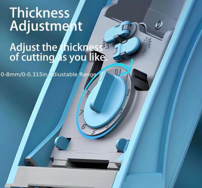 Vegetable Slicer, Multifunctional Veg Chopper with 4 Cutter Modes