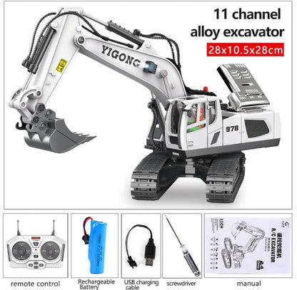 YIGONG 11-channel alloy remote control excavator