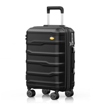 Black Medium Check In Luggage - Lightweight Hardside Travel Suitcase | VoyEdge | 66 cm