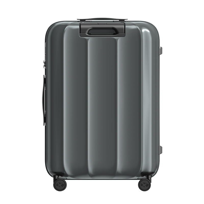 Black Large Suitcase - Lightweight Hard Case Checked Luggage for International Travel | VoyageX | 77 cm