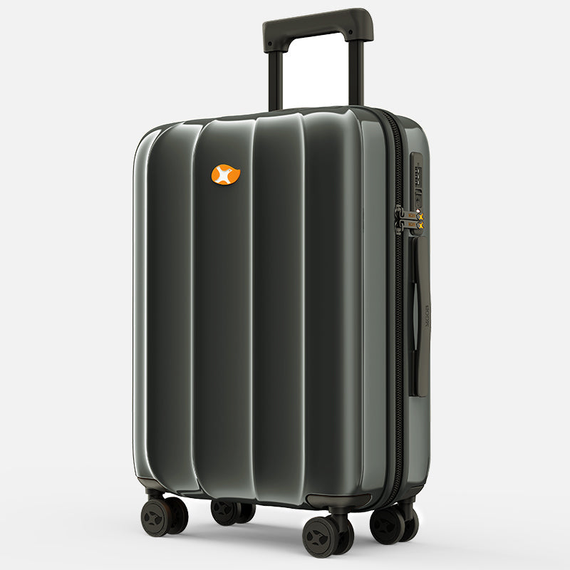 Black Carry On Luggage - Lightweight Hard Shell Cabin Luggage |  VoyageX | 57 cm