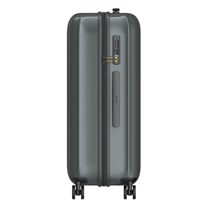 Black Large Suitcase - Lightweight Hard Case Checked Luggage for International Travel | VoyageX | 77 cm