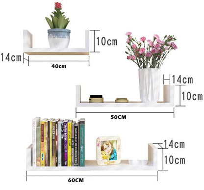 Wall Shelf Wall Shelves 3PCs/Set Floating Display Shelf - The Shopsite