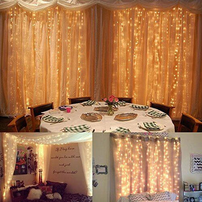 Curtain Lights 3*6m Warm White - The Shopsite