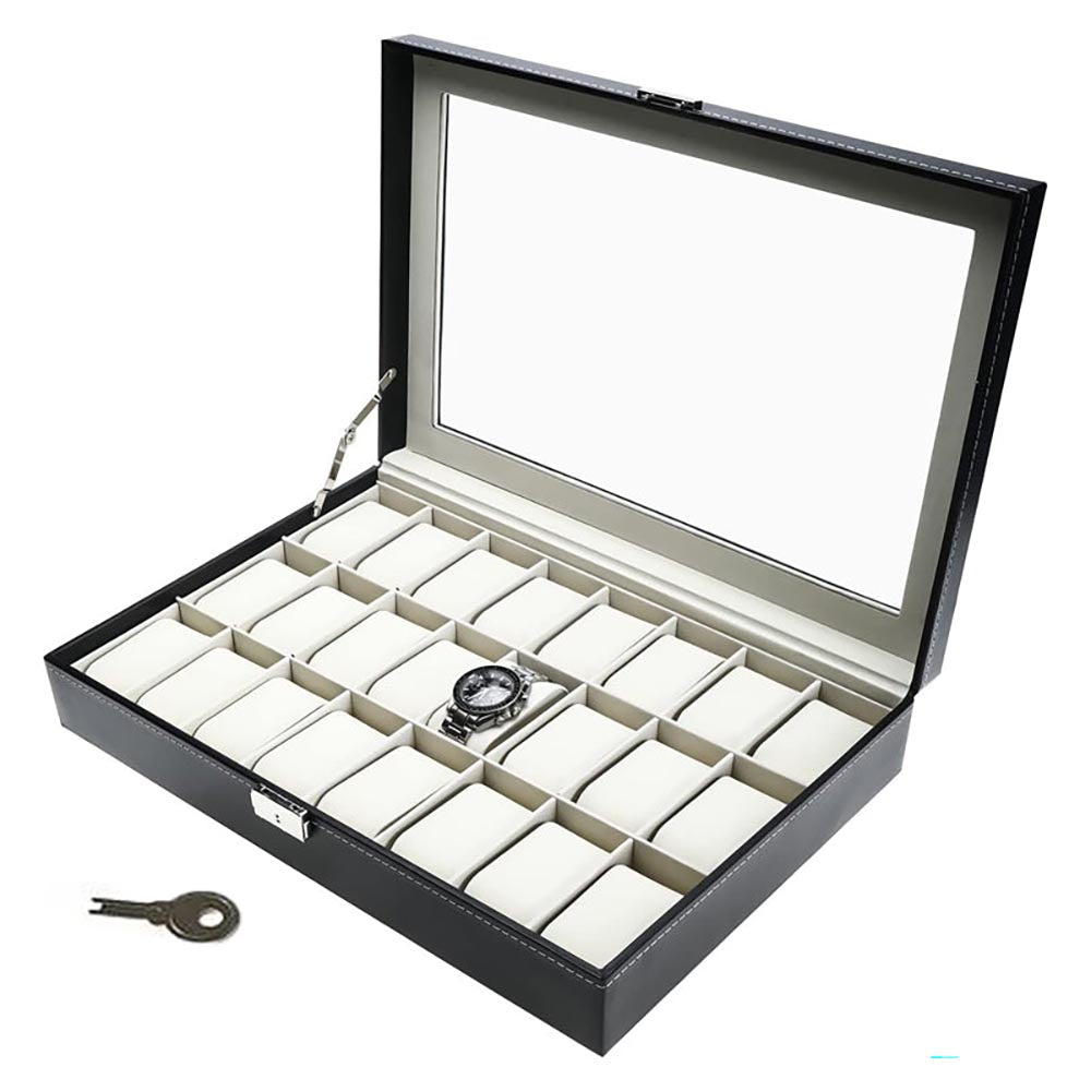 watch display box with 24 slots