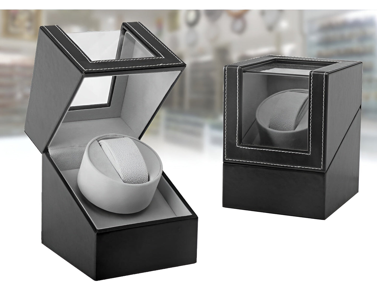 Automatic Watch Winder – Luxury Single Watch Winder Shaker Display Box