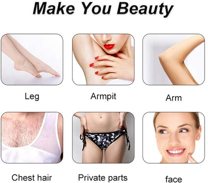 Wax Machine Wax Warmer Kit Hair Remover With Wax Beans - The Shopsite