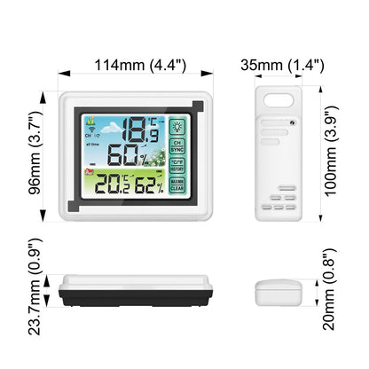 Wireless Weather Station Indoor Outdoor Hygrometer Thermometer
