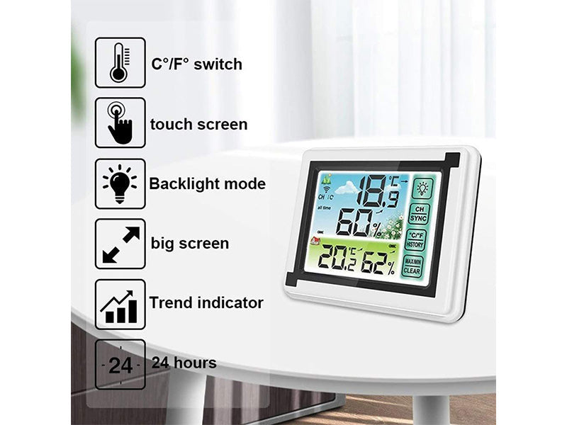 Wireless Weather Station Indoor Outdoor Outdoor Hygrometer Thermometer Weather Station - The Shopsite