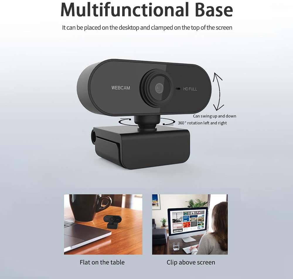 Webcam With Built-In Microphone Hd 1080P - The Shopsite