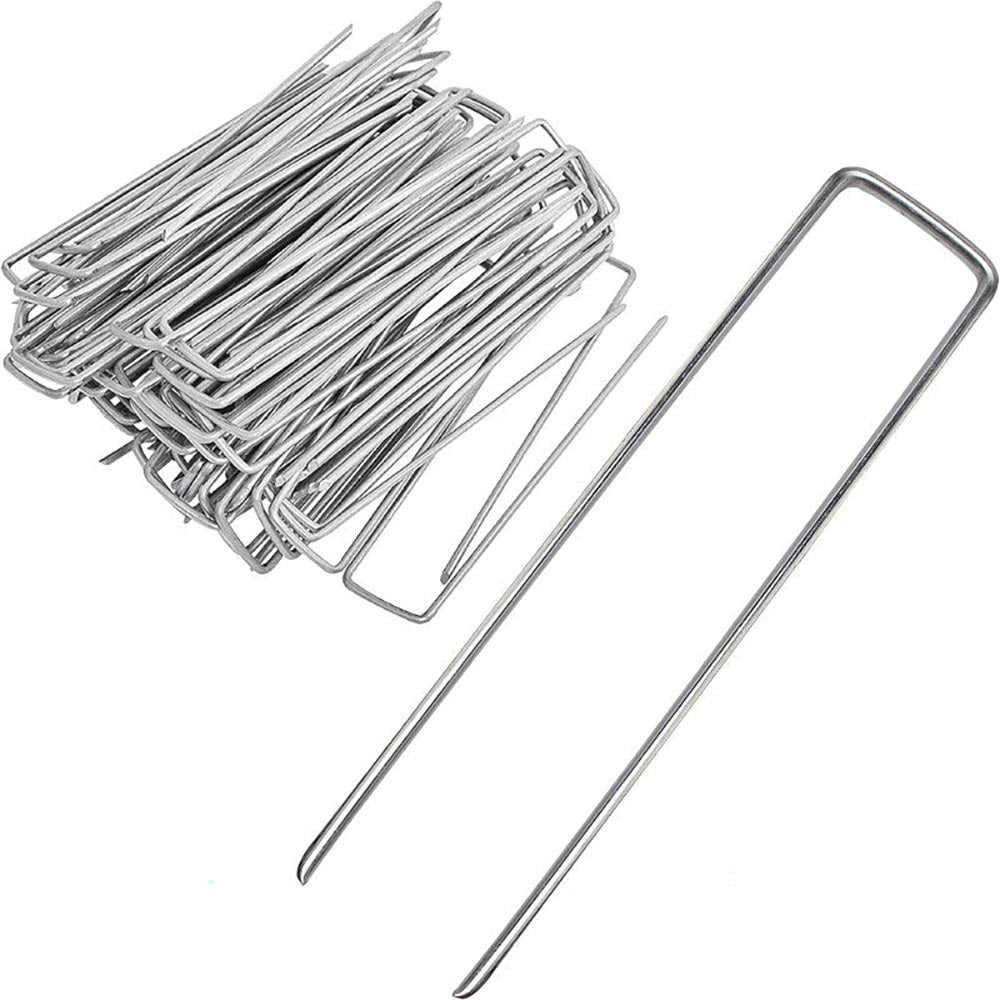 Galvanized landscape staples
