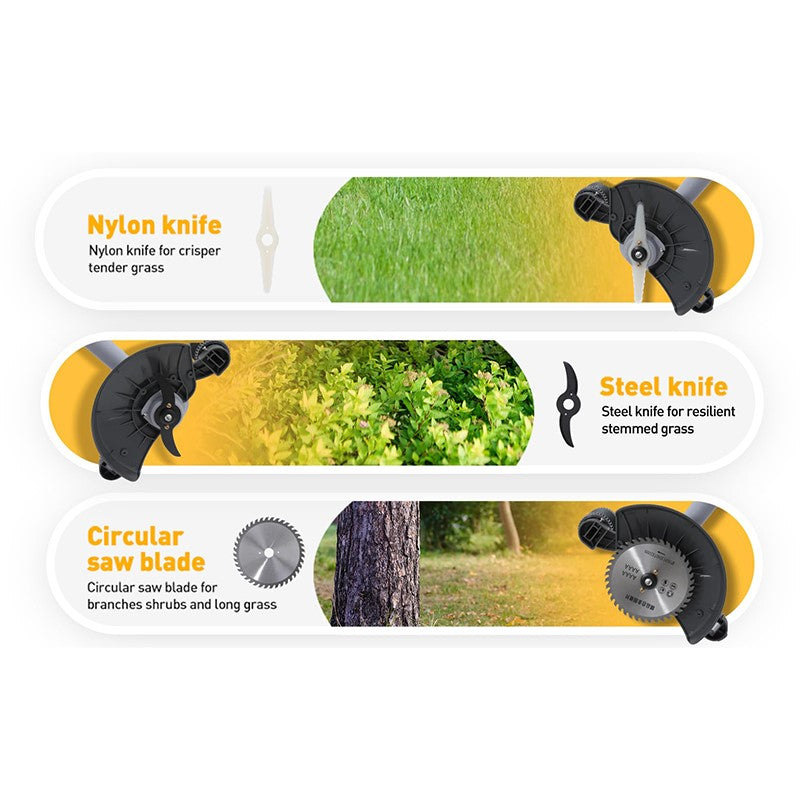 Weed wacker with multiple blades
