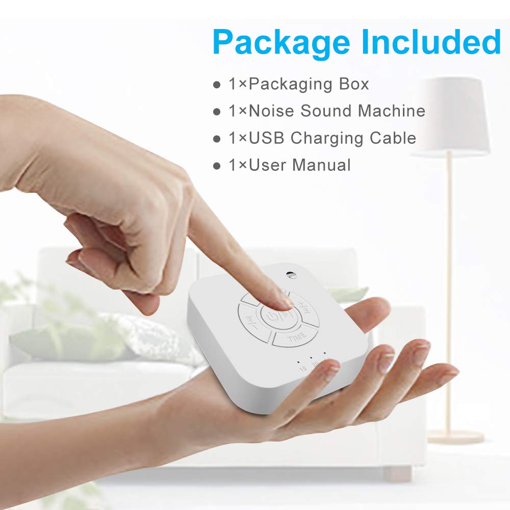 White Noise Machine Noise Sound Machine Baby Soothing Night Light - The Shopsite