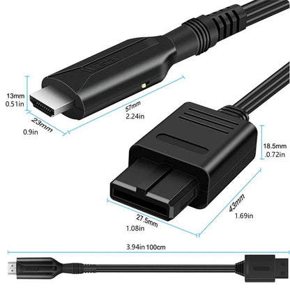 WII To HDMI Converter Cable For HDTV Display N64 To 1080p HD