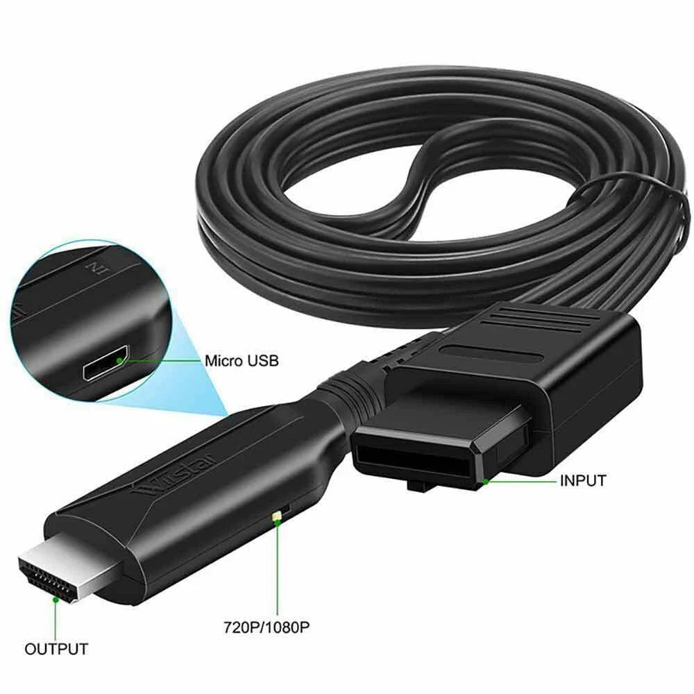 WII To HDMI Converter Cable For HDTV Display N64 To 1080p HD