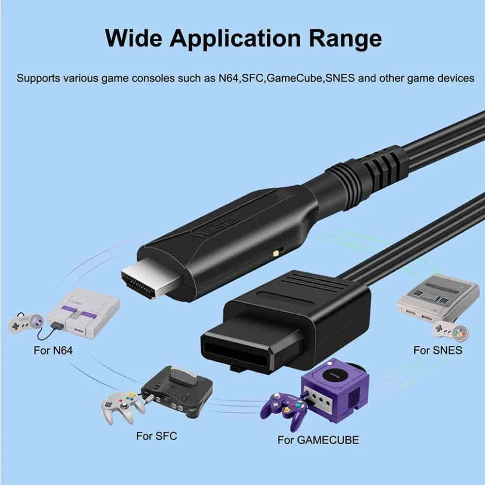 WII To HDMI Converter Cable For HDTV Display N64 To 1080p HD