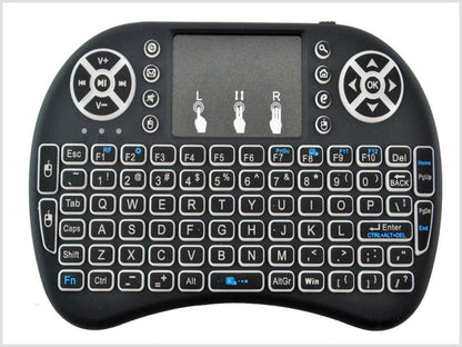 Wireless Keyboard Mini Wireless Keyboard With Touchpad Mouse Combo Qwerty Keypad,Rechargeable Handheld Keyboard Remote