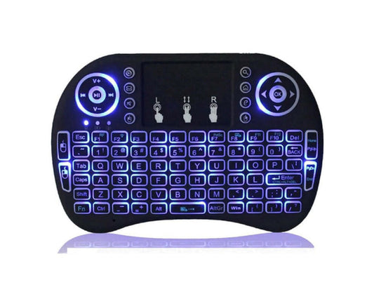 Wireless Keyboard Mini Wireless Keyboard With Touchpad Mouse Combo Qwerty Keypad,Rechargeable Handheld Keyboard Remote