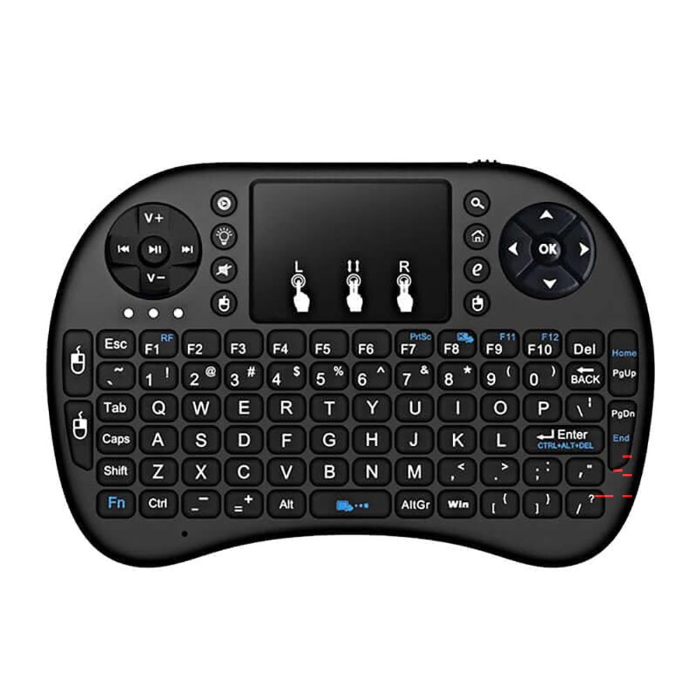 Mini wireless keyboard with touchpad