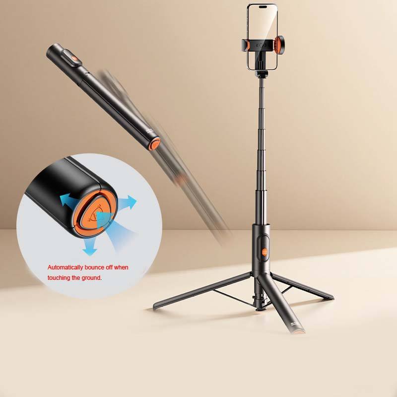 Portable One-Click Pop-Up Selfie Stick Tripod with Bluetooth Remote