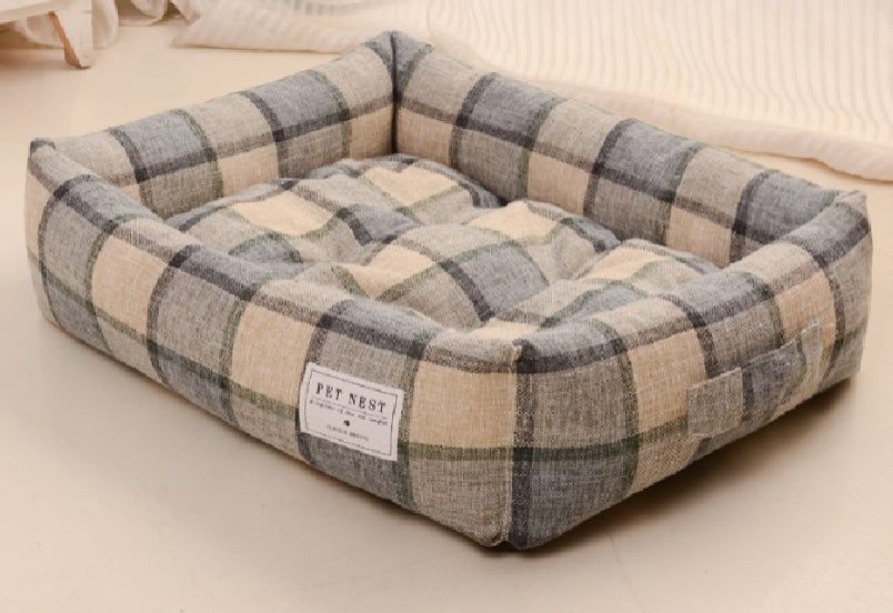 Warming Kennel Cat Dog Bed Washable Removable Cushion Two Side Design