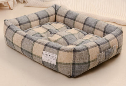 Warming Kennel Cat Dog Bed Washable Removable Cushion Two Side Design