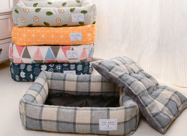 Warming Kennel Cat Dog Bed Washable Removable Cushion Two Side Design