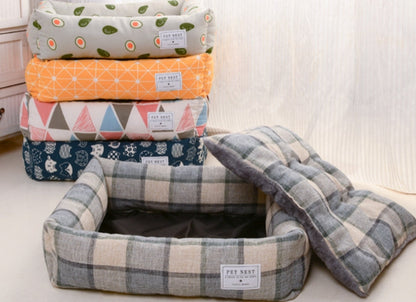 Warming Kennel Cat Dog Bed Washable Removable Cushion Two Side Design