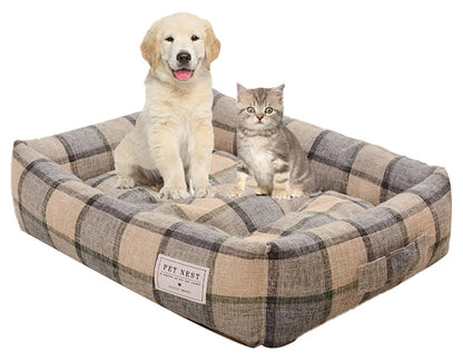 Warming Kennel Cat Dog Bed Washable Removable Cushion Two Side Design