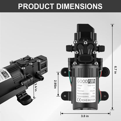 Water pump 12V Diaphragm Pump High Pressure
