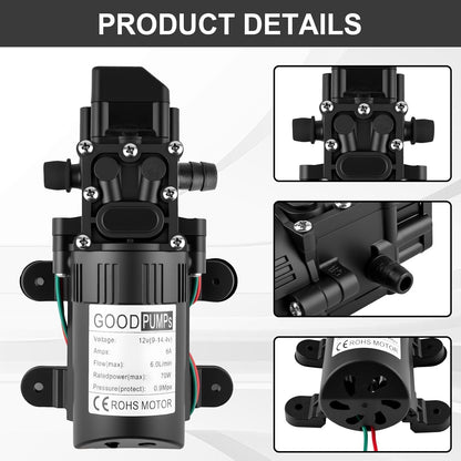 Water pump 12V Diaphragm Pump High Pressure