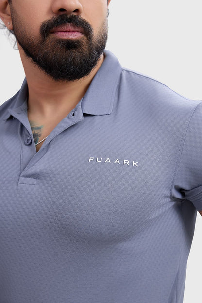 Wave Polo T-shirt Grey