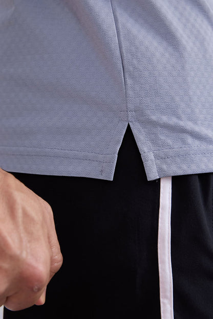 Wave Polo T-shirt Grey