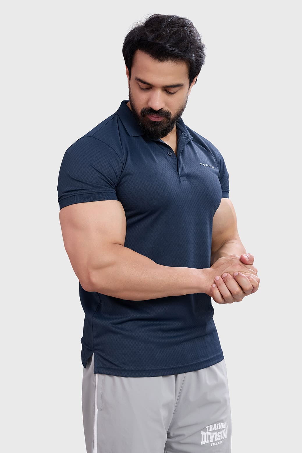 Wave Polo T-shirt Navy