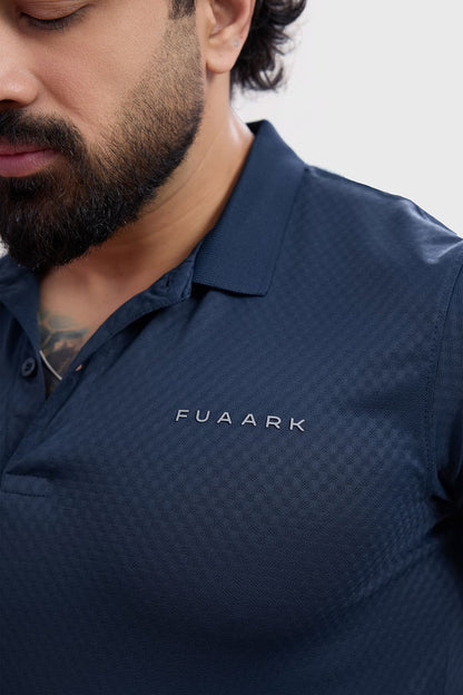 Wave Polo T-shirt Navy