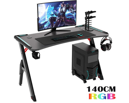 ERGONOMIC GAMING DESK Gaming Table Computer Desk 140cm