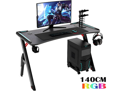 ERGONOMIC GAMING DESK Gaming Table Computer Desk 140cm