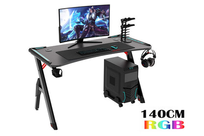 ERGONOMIC GAMING DESK Gaming Table Computer Desk 140cm