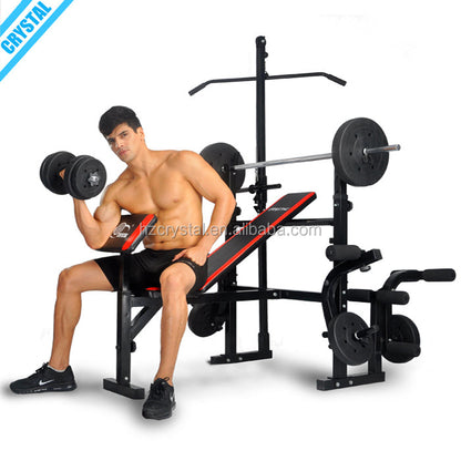 Weight Bench All in One Workout Station Bench Home Gym Station