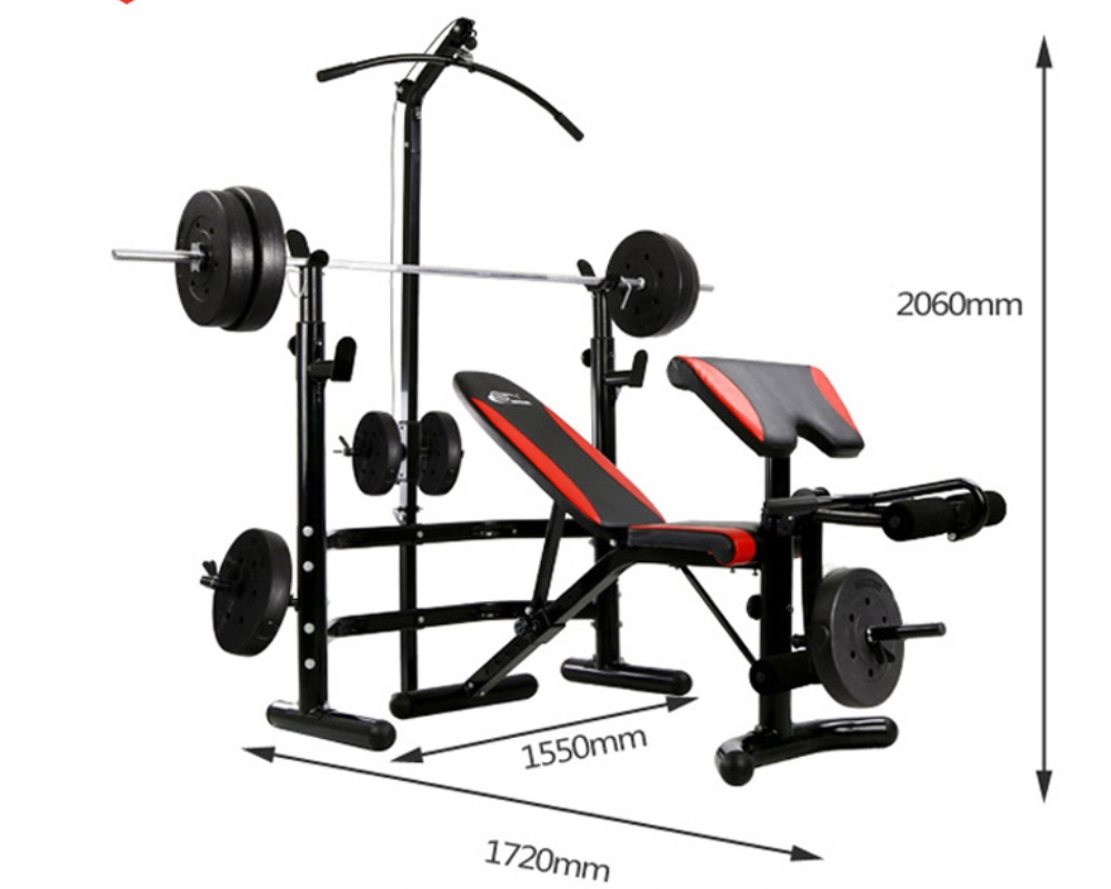 Weight Bench All in One Workout Station Bench Home Gym Station