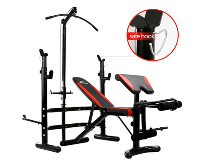Weight Bench All in One Workout Station Bench Home Gym Station