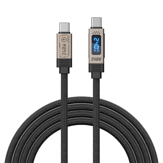USB-C to USB-C 240W Digital Display Data Charging Cable 1.2m